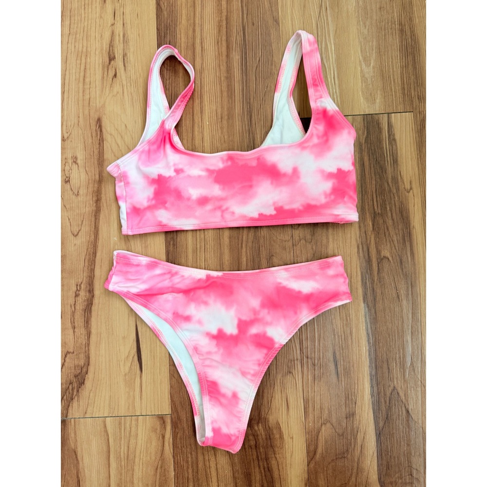 Unbranded Tie Dye Bikini Set Small Pink NWT